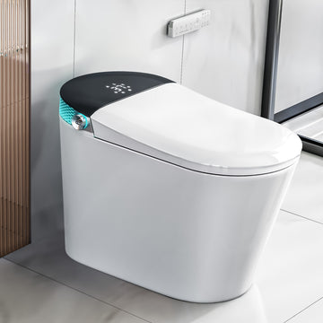 YULIKA-G5 1.31 Gallons Per Minute GPF Elongated Floor Mounted Bidet Smart Toilet with Aromasphy System