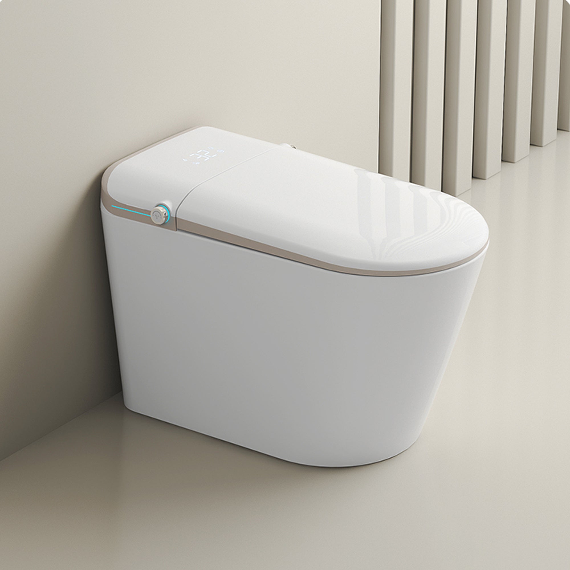 YULIKA-U2 Aromasphy Fragant System Elongated Floor Mounted Bidet Toilet 1.3 Gallons Per Minute GPF Smart Toilet